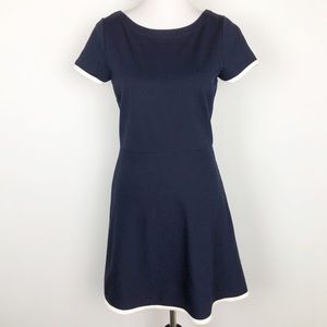 J Crew Factory Navy Tipped Dress. 4.